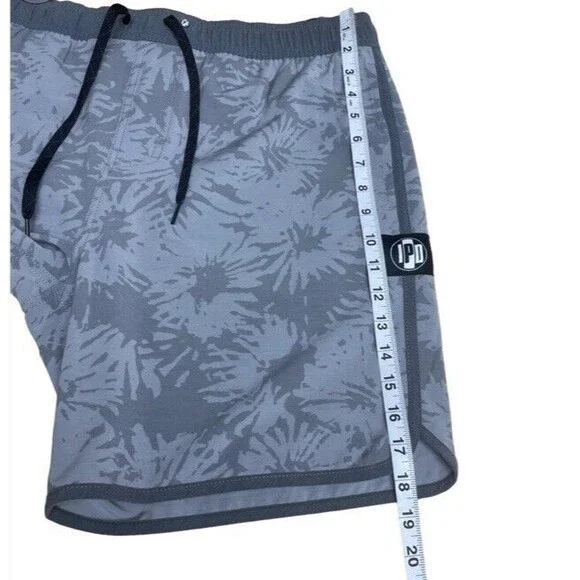 IPD Men’s Board Shorts Surf Trunks Tropics Slate Gray Unlined Nice Large 7” NEW